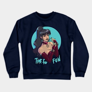 Time for fun - white woman version Crewneck Sweatshirt